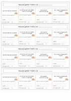 Vorschau - Lehrpläne/Lehrermaterial - Hausaufgaben-Tickets | Boho - Seite 1