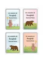 Vorschau - Anderer Materialtyp - Tierische Feriengrüße - Sommerferien (Set 2) - Seite 2