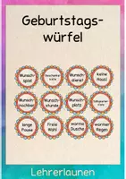 Vorschau - Spiele - Geburtstagswürfel - Deckblatt