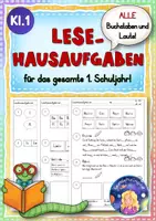Vorschau - Arbeitsblätter - Lesehausaufgaben für ALLE Buchstaben/Laute (Kl.1) - Deckblatt