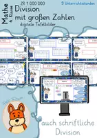 Vorschau - Unterrichtsreihen - Division mit großen Zahlen ZR 1 Million - Einführung schriftliche Division - Deckblatt