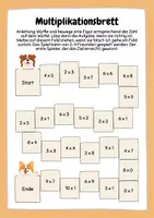 Vorschau - Arbeitsblätter - Rechenspiele zur Multiplikation und Division - Seite 1