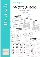 Vorschau - Spiele - Lernspiel "Wortbingo" Wörter mit Qu/qu - Deckblatt
