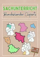 Vorschau - Arbeitsblätter - Clipart-Paket Bundesländer Deutschland - Deckblatt