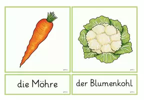 Vorschau - Präsentationen/Tafelbilder - Gemüse : Bildkarten mit Worten und Anlauten - Seite 3