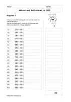 Vorschau - Arbeitsblätter - Klapptestfestival - Zahlenraum bis 1000 - Seite 3