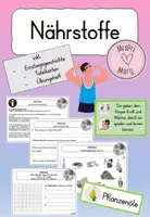 Vorschau - Arbeitsblätter - Nährstoffe (Geschichte zum Einstieg, Übungsheft, Tafelkarten) - Deckblatt