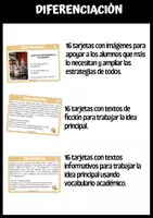 Vista previa - Refuerzo / NEE / Materiales de apoyo - Tarjetas idea principal - página 1