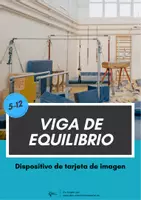 Vista previa - Tarjetas / Manipulativos - Gimnasia ⎮ Tarjeta con imagen de la barra de equilibrio (aparato) - Portada