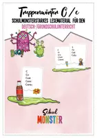 Vorschau - Spiele - Schulmonsterstarke Treppenwörter: Wörter mit C/c - Deckblatt