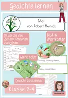 Vorschau - Arbeitsblätter - „Mai“ von Robert Reinick - Frühlingsgedicht - Deckblatt