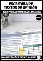 Vista previa - Hojas de trabajo - Escribor textos de opinión paso a paso - Portada
