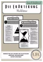 Vorschau - Merkblätter - Die Erörterung (linear und dialektisch) - Merkblätter - Deckblatt