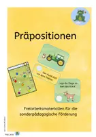 Vorschau - Aufgabenkarten - Präpositionen mit Hilfe eines Lesestiftes erarbeiten - Deckblatt