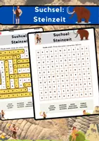 Vorschau - Spiele - Suchsel: Auf den Spuren der Steinzeit - Deckblatt