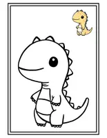 Aperçu - Préparation de séance / Séance complète - Dinosaures avec modèles - Livres de coloriages +8 fiches d'activités - Page 3
