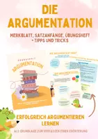 Vorschau - Arbeitsblätter - Die Argumentation: Merkblatt, Übungsheft, Tipps & Tricks - Deckblatt