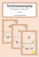 Vorschau - Spiele - Rechenspaziergang ZR 20 mit Zehnerübergang - Deckblatt
