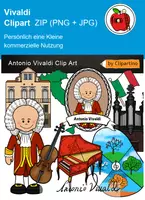 Vorschau - Experimente - Antonio Vivaldi Clipart, Berühmte Komponisten Grafiken - Deckblatt