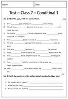 Vorschau - Arbeitsblätter - Test Conditional 1 / Bedingungssätze Typ 1 Englisch - Seite 2