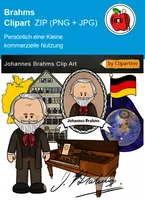 Vorschau - Poster - Johannes Brahms Clipart - Deckblatt