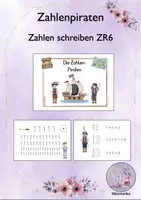 Vorschau - Arbeitsblätter - Zahlenpiraten; Zahlen schreiben (ZR 6) - Deckblatt