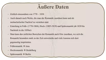 Vorschau - Präsentationen/Tafelbilder - Lernkarten Präsentation Romantik - Seite 2