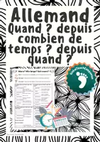 Aperçu - Feuilles d'exercices - Allemand - Questions sur le temps - Pronoms interrogatifs - Page de couverture
