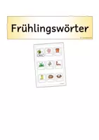 Vorschau - Fördermaterial/Inklusion - Klettmappe, Wörter, Jahreszeiten - Seite 1