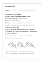 Vorschau - Arbeitsblätter - Logical / Leserätsel / Leseübung Fische - Deckblatt