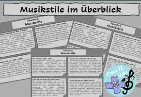 Vorschau - Text - Musikstile im Überblick - Deckblatt