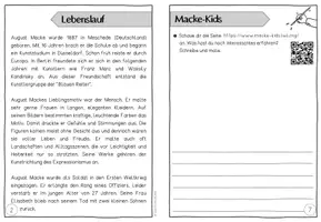 Vorschau - Arbeitsblätter - Künstler-Faltheft: August Macke | Expressionismus - Seite 3