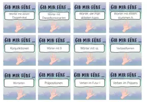 Vorschau - Aufgabenkarten - Gib mir 5 ...: Grundbegriffe GR/RS - Seite 3