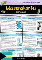 Vorschau - Stationenlernen - Wissenskartei - Bahamas - Deckblatt