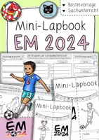 Vorschau - Arbeitsblätter - Mini-Lapbook Fußball EM 2024 | Europameisterschaft - Deckblatt