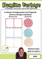 Vorschau - Spiele - 6 Domino Vorlagen mit Rückseite | Eigene Dominos erstellen - Seite 2