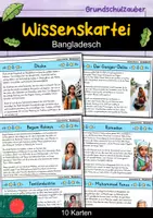 Vorschau - Stationenlernen - Wissenskartei - Bangladesch - Deckblatt