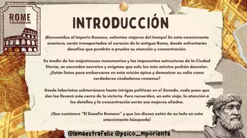 Vista previa - Juegos / Gamificación - Escape room- El Desafío Romano - página 1