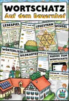 Vorschau - Arbeitsblätter - Wortschatzpaket "Auf dem Bauernhof" DaZ / DaF / Sachunterricht - Deckblatt