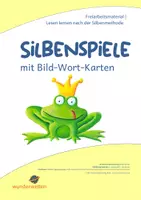 Vorschau - Spiele - Silbenspiele mit Bild-Wortkarten - mit Anleitung für 9 Silbenspiele zum Silbenklatschen bzw. Silbenschwingen - Deckblatt