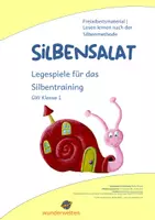 Vorschau - Spiele - Silbenspiel - Silbensalat - GW Klasse 1 - Legespiele für das Silbentraining, Silbenlesen - Deckblatt
