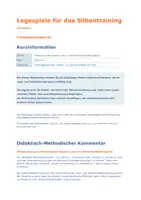 Vorschau - Spiele - Silbenspiel - Silbensalat - GW Klasse 1 - Legespiele für das Silbentraining, Silbenlesen - Seite 1