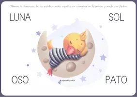 Vista previa - Hojas de trabajo - Lectura de palabras sencillas. - página 2