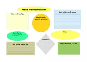 Vorschau - Arbeitsblätter - Meine Weihnachtsferien - Deckblatt