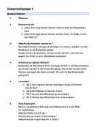 Vorschau - Arbeitsblätter - Die 1. Schulstunde in der 1. Klasse. Ausgearbeitete Unterrichtsideen - Seite 1