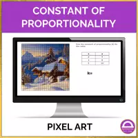 anteprima - Esercizi - Costante di proporzionalità Pixel Art 🇬🇧 - Pagina di copertina