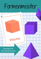 forhåndsvisning - Formmester: flashcards til 2D- og 3D-former (på tysk) - forside