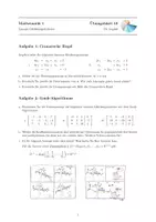 Vorschau - Arbeitsblätter - M-10 Lineare Gleichungssysteme Gauß-Algorithmus Cramersche Regel - Seite 1