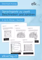 Vorschau - Arbeitsblätter - Sprachspiele zu zweit | 5. bis 6. Klasse - Deckblatt