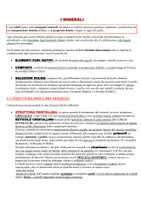 anteprima - Programmi scolastici / Materiali per docenti - I minerali_riassunto - Pagina di copertina